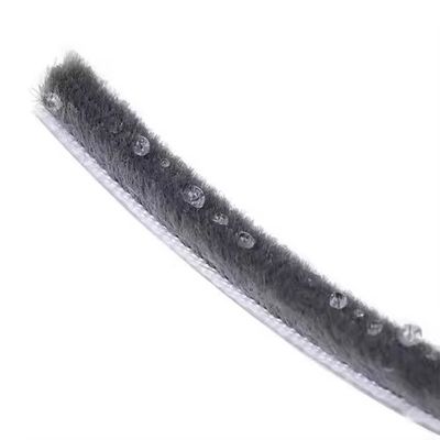 モダンデザイン アパート ドアブラシ 天気予報 灰色 シリコン ウール パイル 7*6mm サイズ 防塵 窓シール ストライプ 汎用