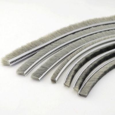 3-25mm ウールパイルストライプ 天気防護と防音用 アルミ製 ブラック/グレー/ブラウン/ホワイト/その他色の窓