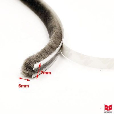 ウールパイル 天気帯 アルミ ドアと窓 パイル 高さ 3-25mm / 幅 3-50mm 100%PP